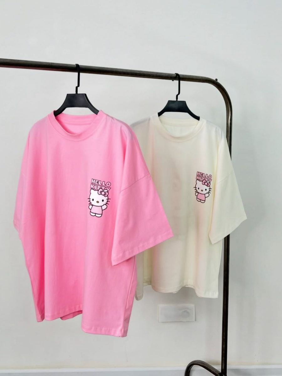 T-Shirt Oversize Imprimé Hello Kitty 2