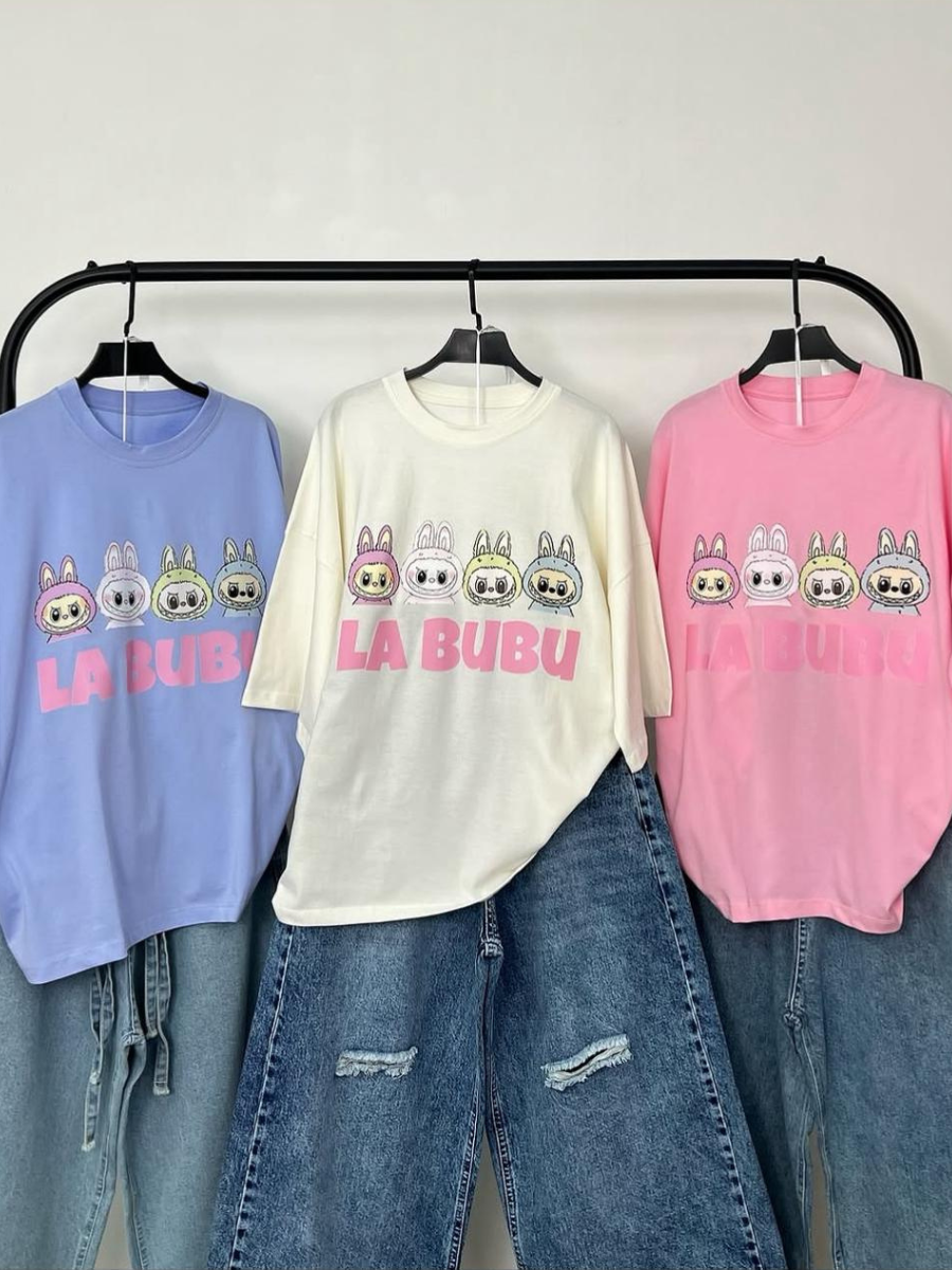 T-Shirt Oversize Imprimé La Bubu