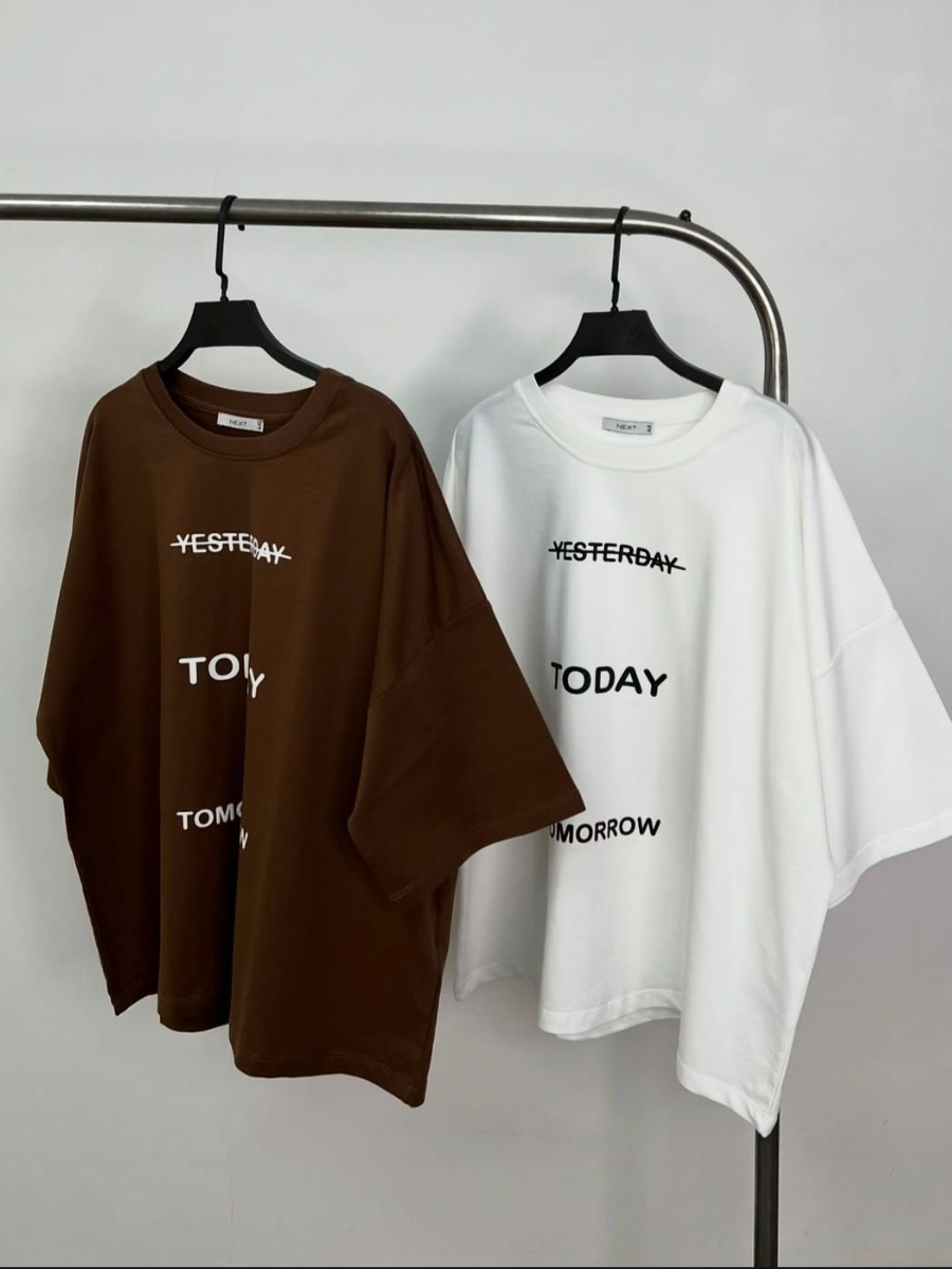 T-Shirt Oversize Imprimé Today