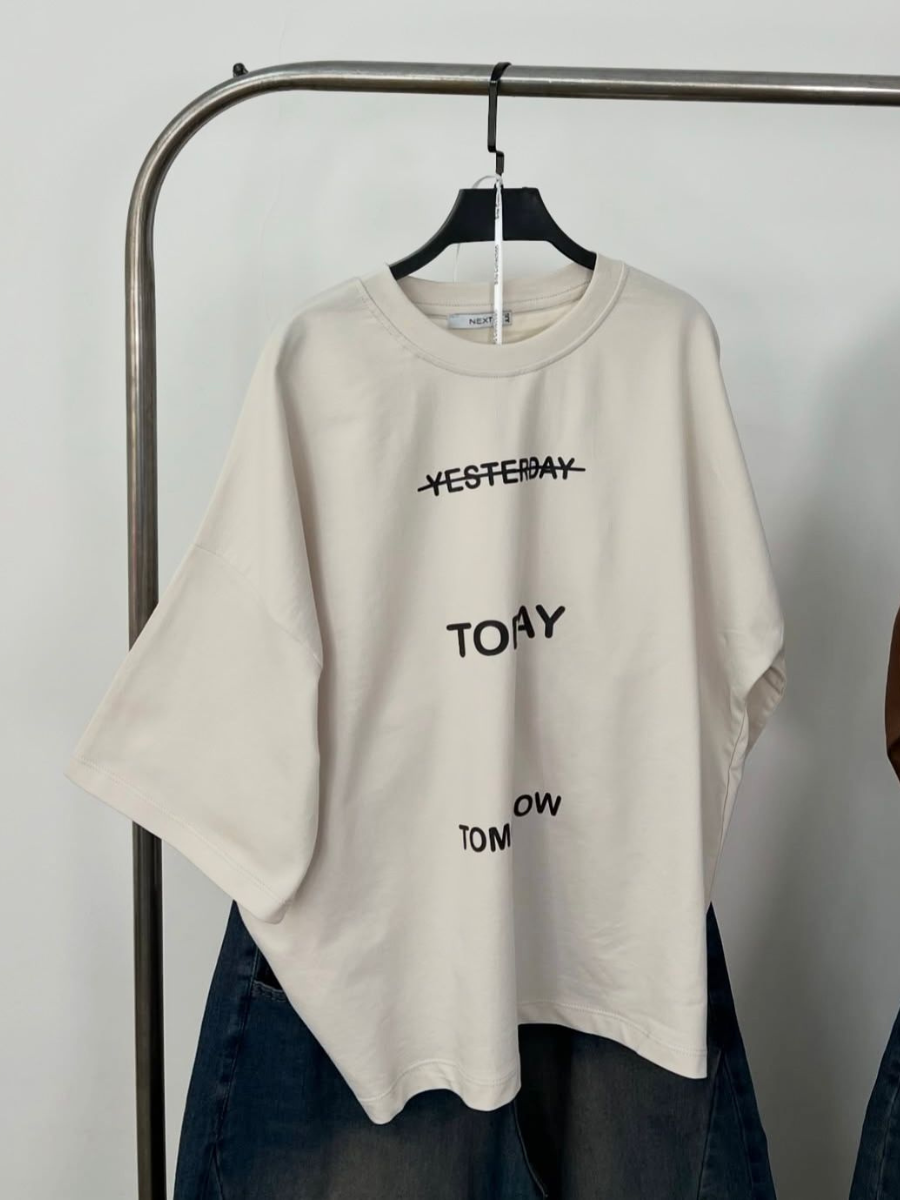 T-Shirt Oversize Imprimé Today