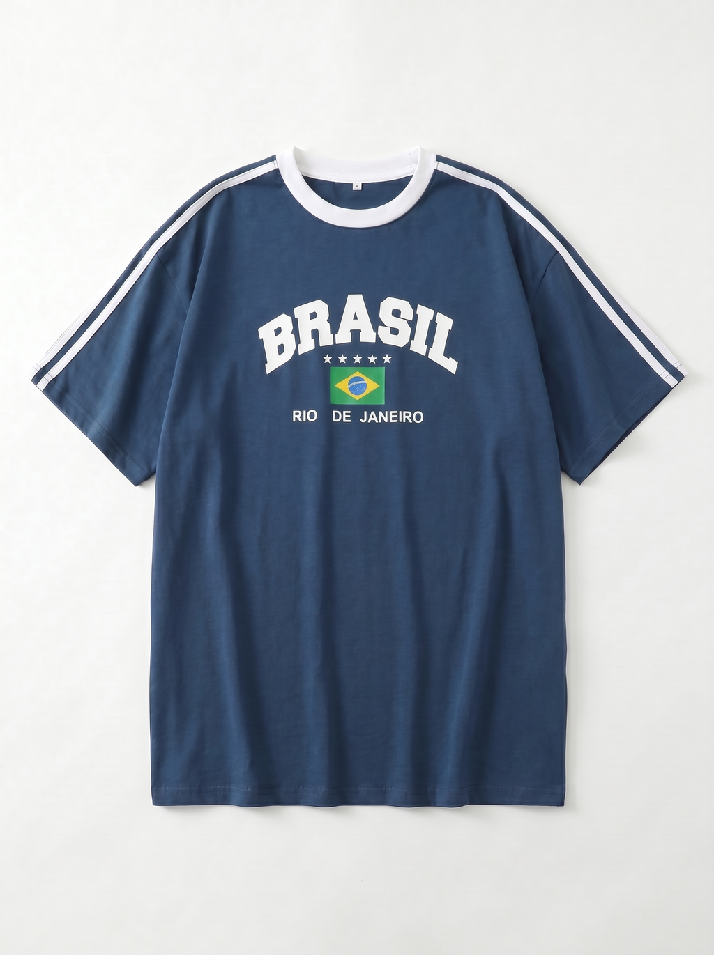 T-Shirt Oversize Imprimé Brasil