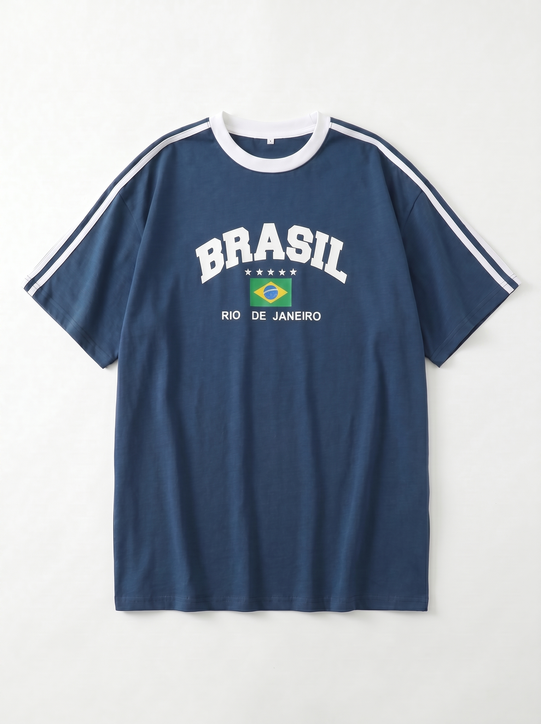 T-Shirt Oversize Imprimé Brasil