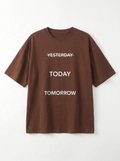 T-Shirt Oversize Imprimé Today