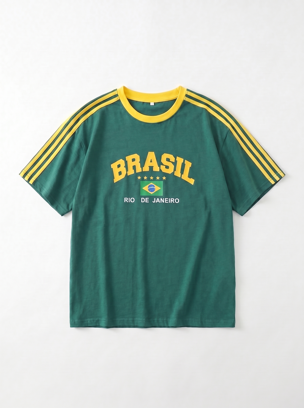 T-Shirt Oversize Imprimé Brasil