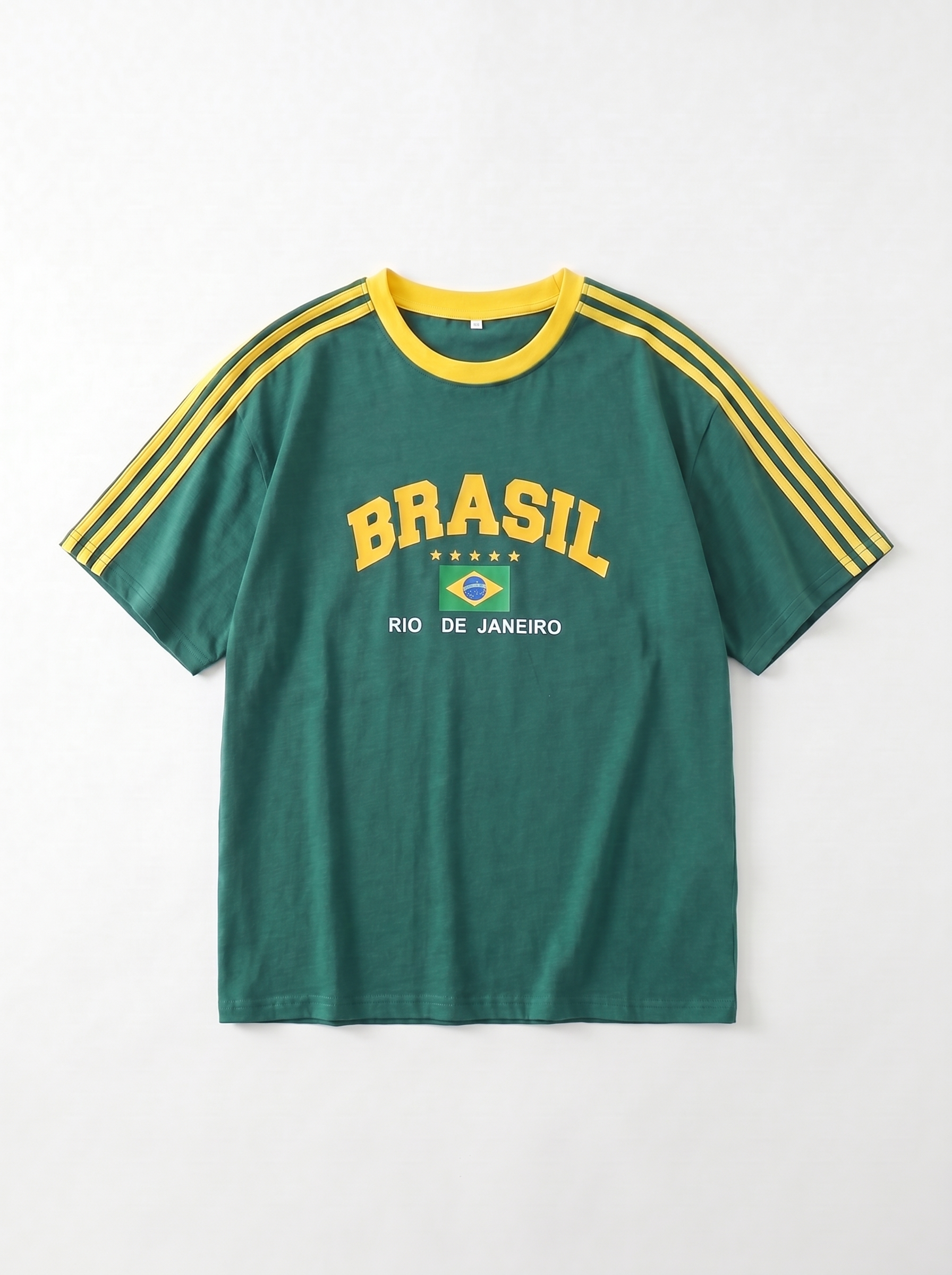 T-Shirt Oversize Imprimé Brasil