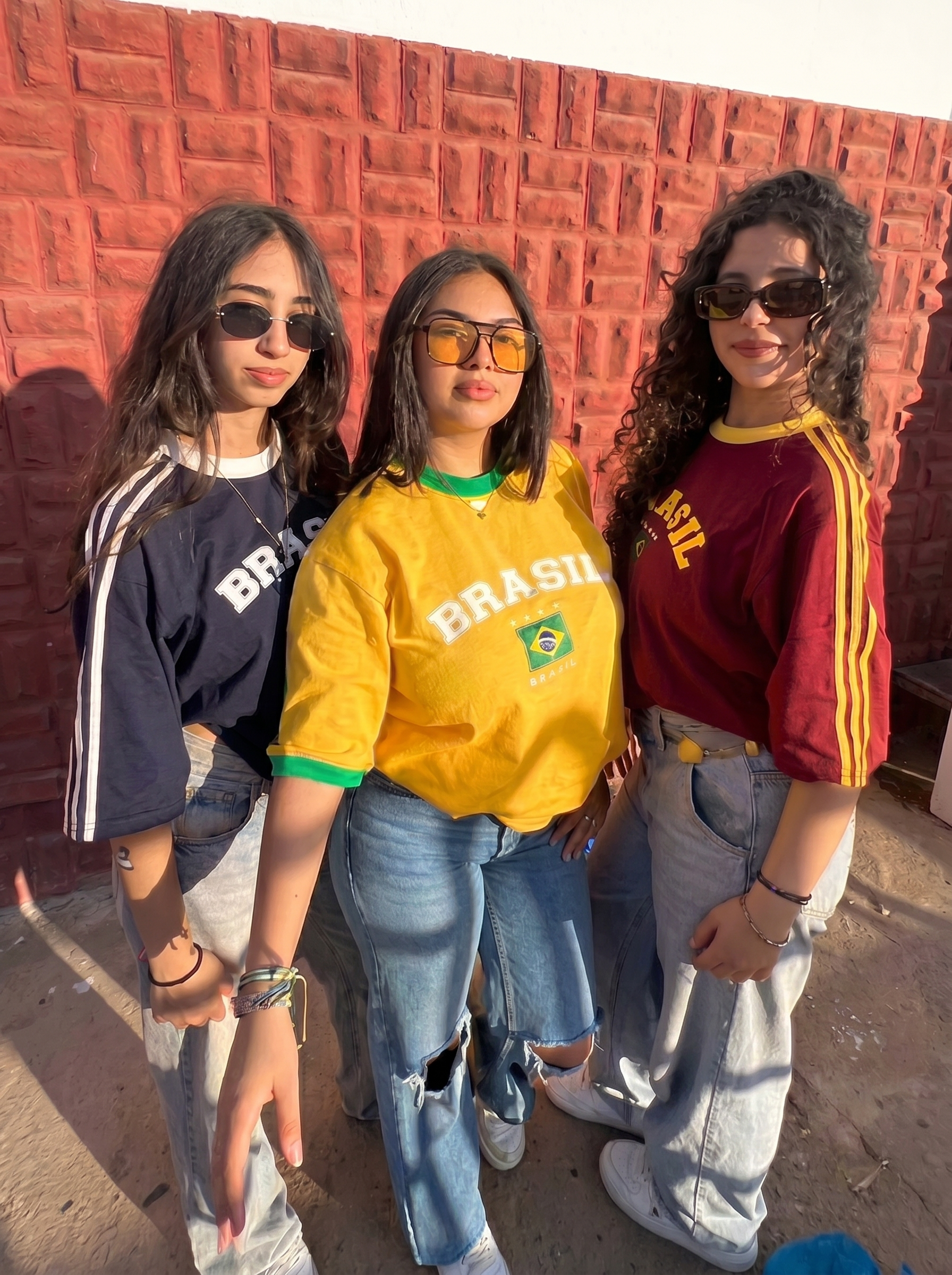 T-Shirt Oversize Imprimé Brasil