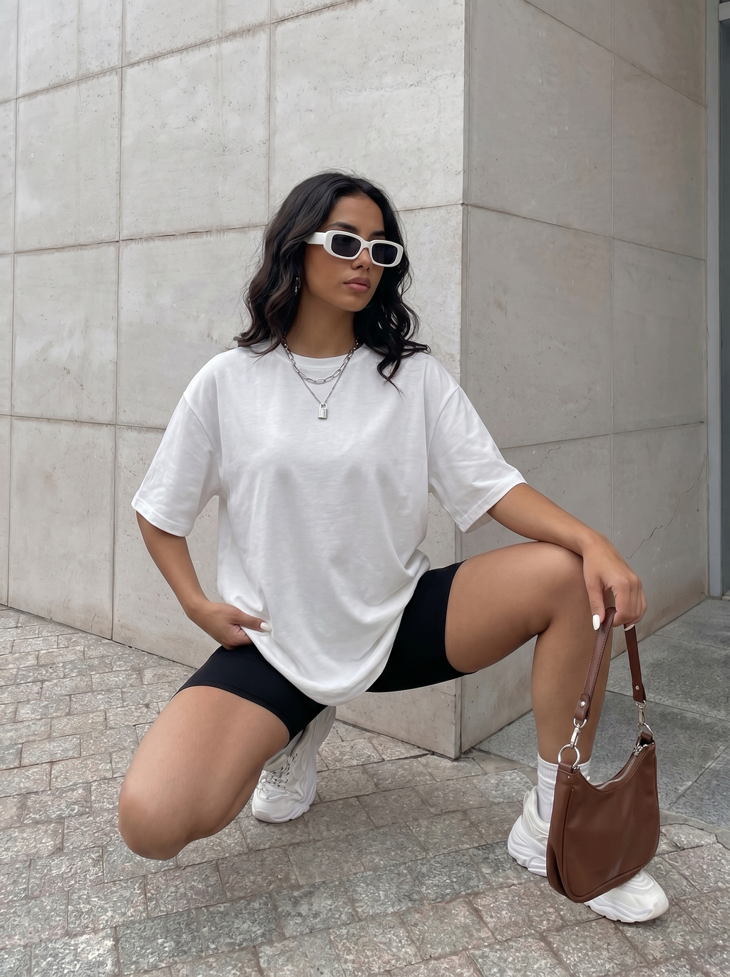 T-Shirt Oversize Imprimé  Life is Short