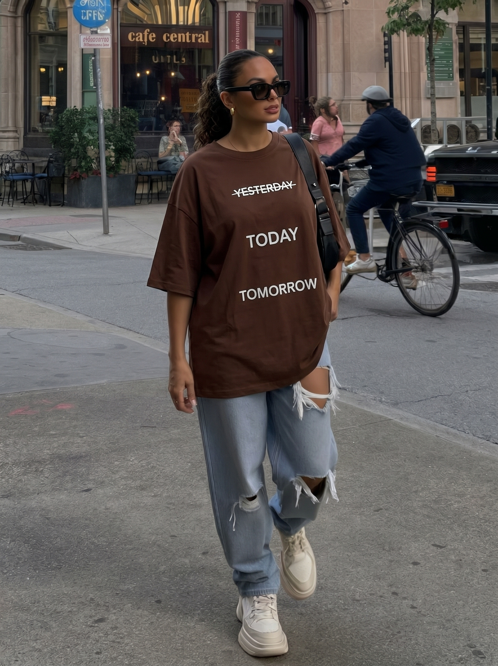 T-Shirt Oversize Imprimé Today