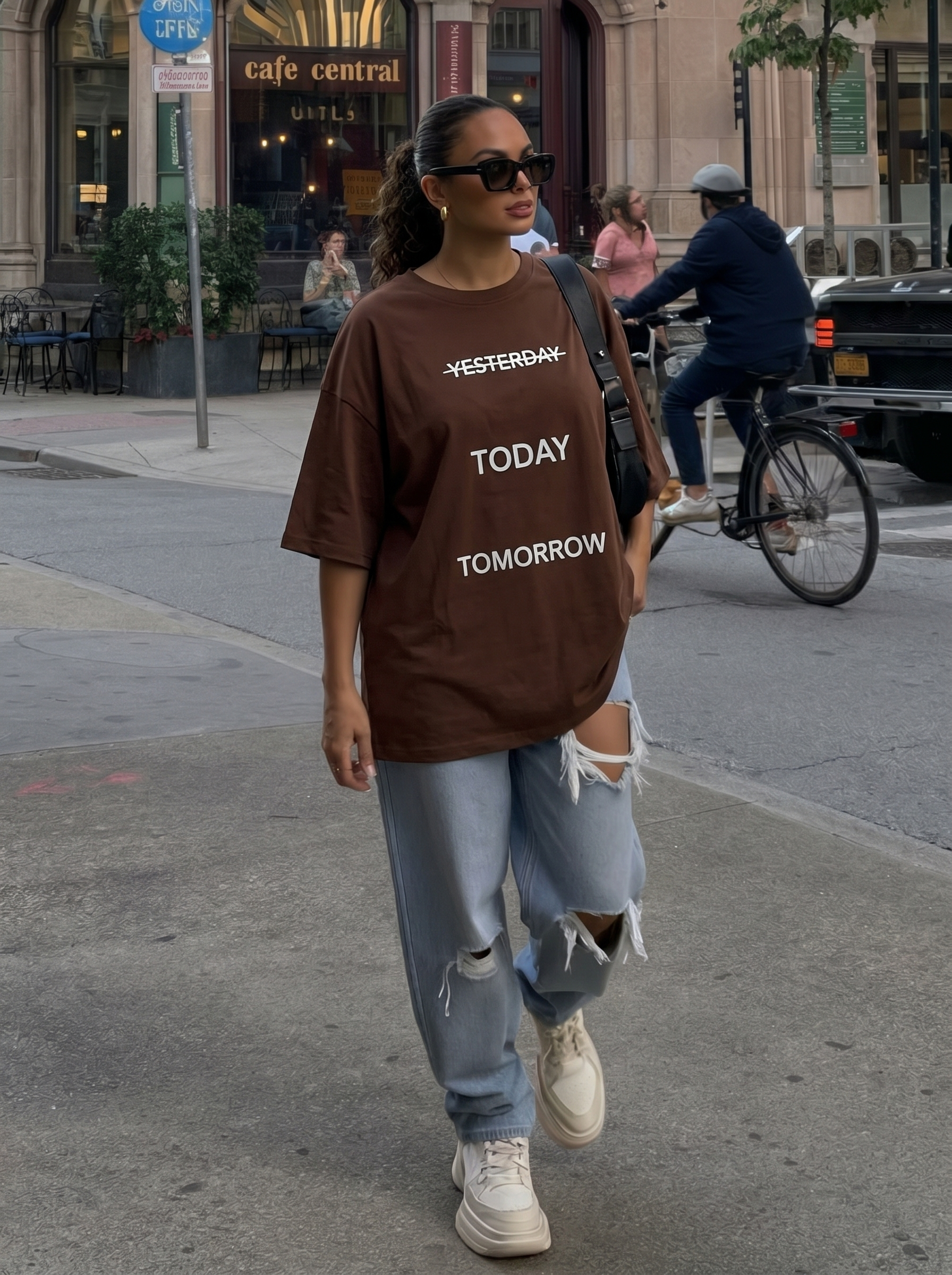 T-Shirt Oversize Imprimé Today