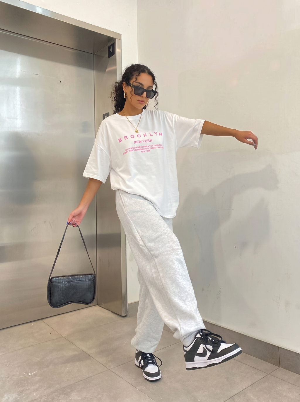 T-Shirt Oversize Imprimé New York