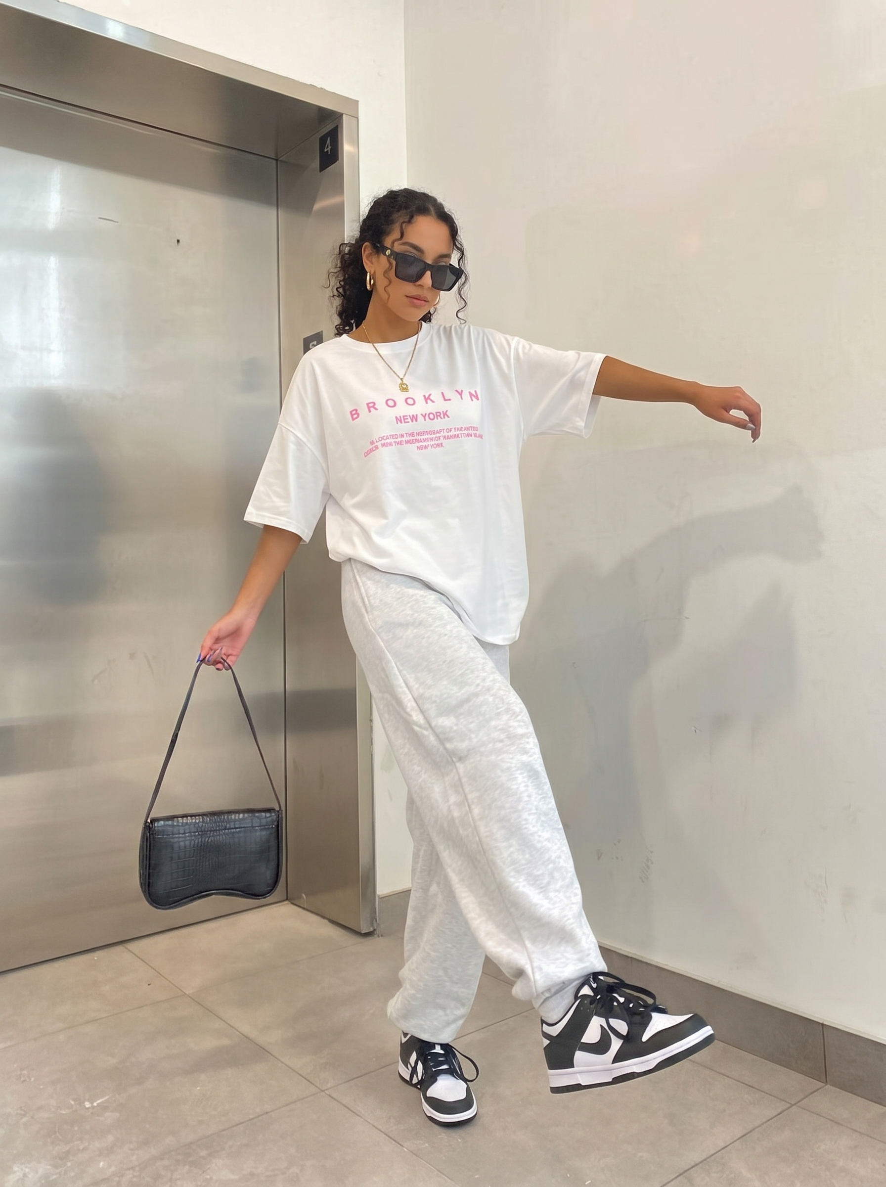T-Shirt Oversize Imprimé New York