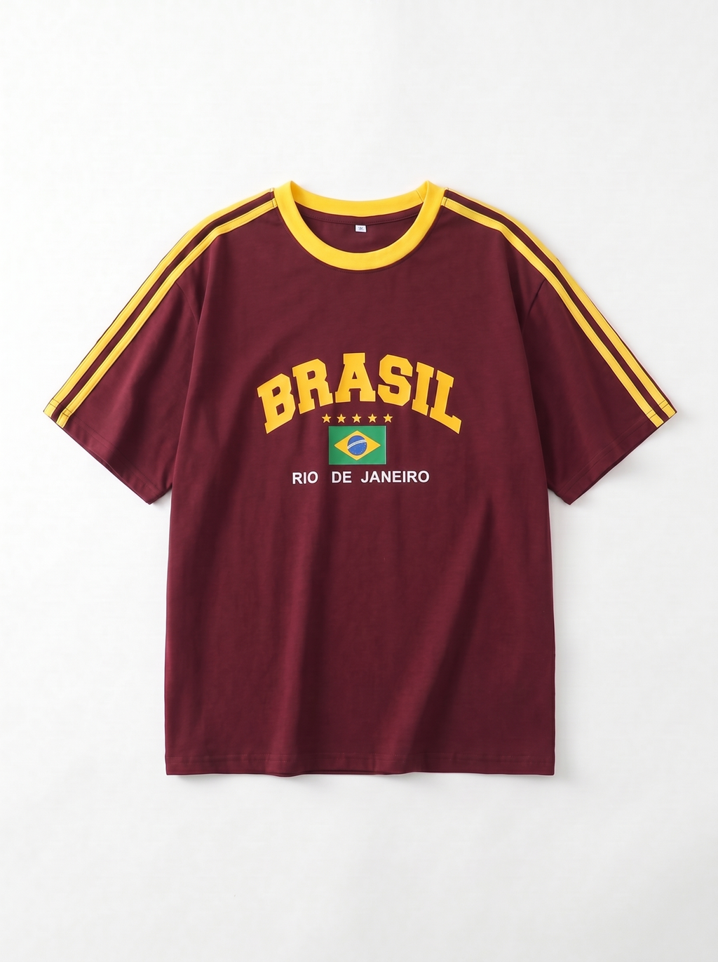 T-Shirt Oversize Imprimé Brasil